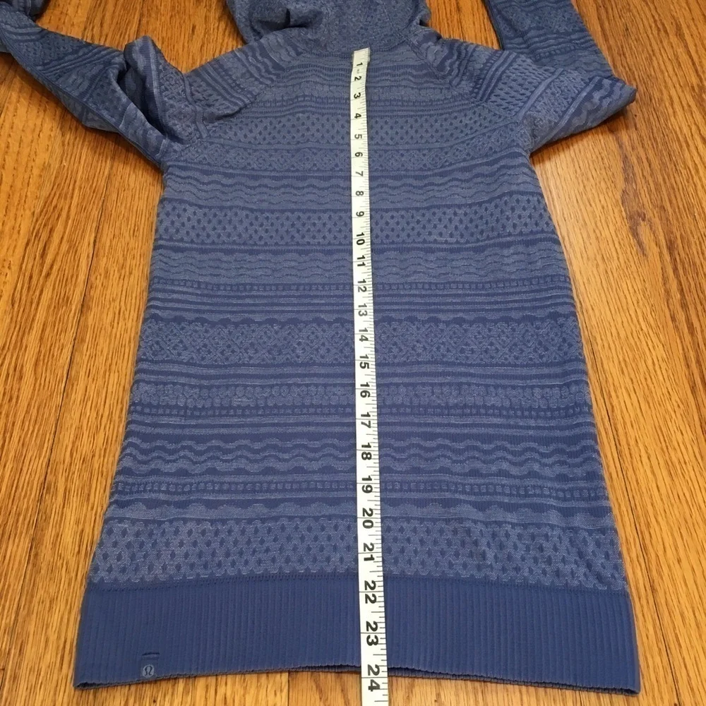 Lululemon Rest Less Gatsby Blue Long Sleeve Hoodie
